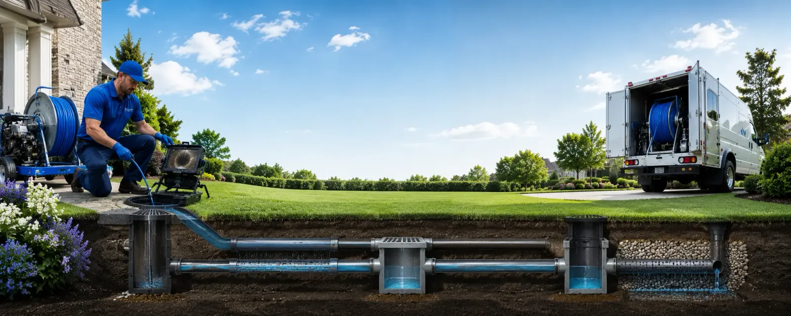 Outdoor drain cleaning information for Snook, TX